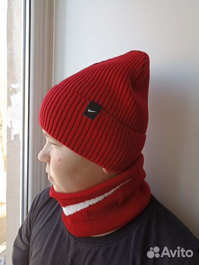 Комплект шапка + снуд весна новые