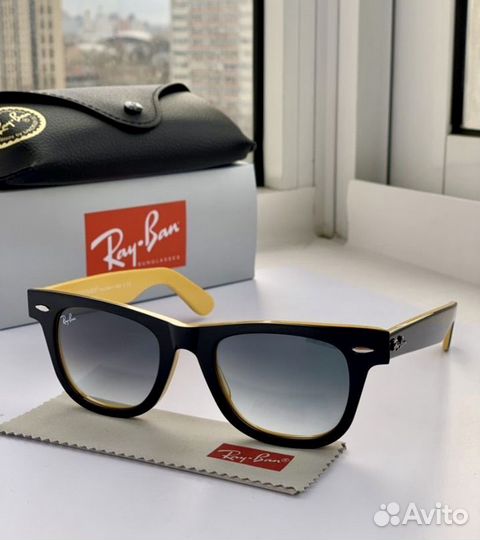 Очки ray ban wayfarer 50 пепельные