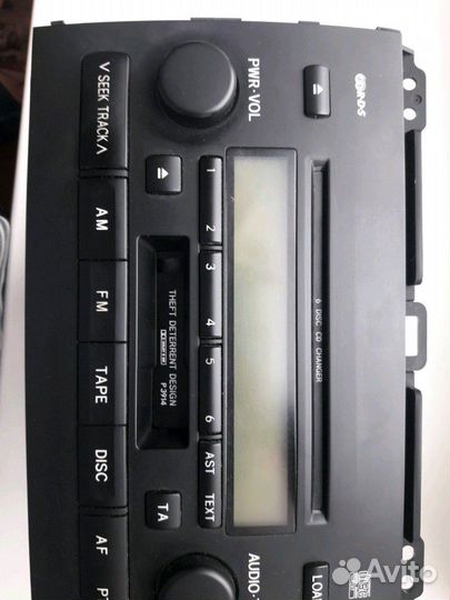 Штатная автомагнитола на Toyota Prado 120