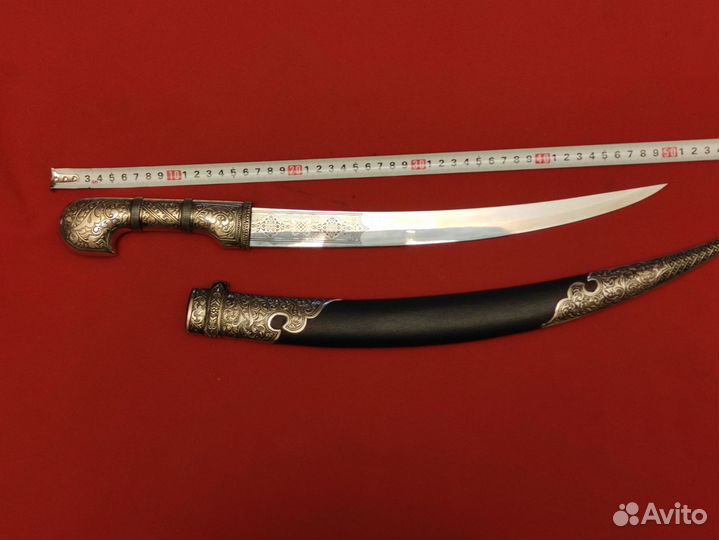 Нож, кинжал, бебут Казачий, мельхиор