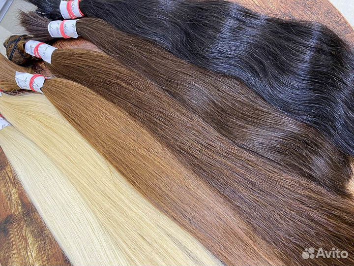 Волосы натуральные для наращивания срезы премиум
