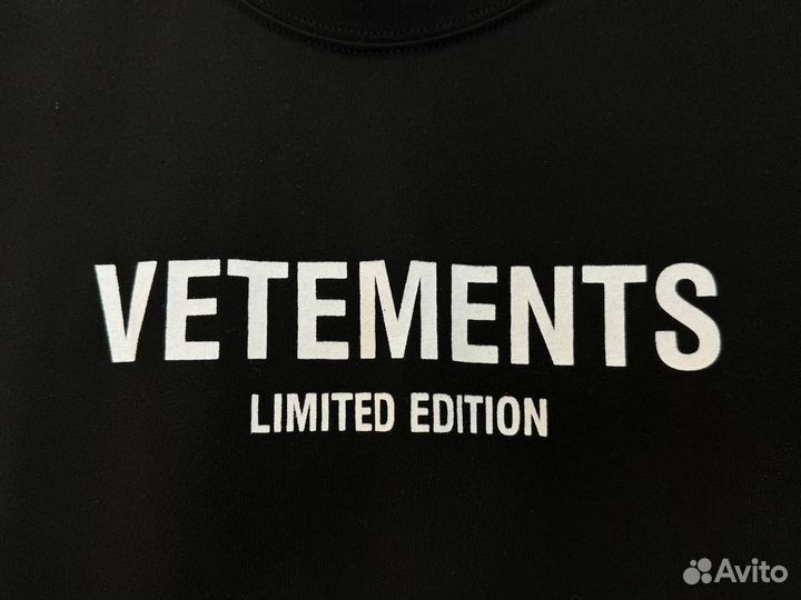 Футболка Vetements Оверсайз Оригинал-качества