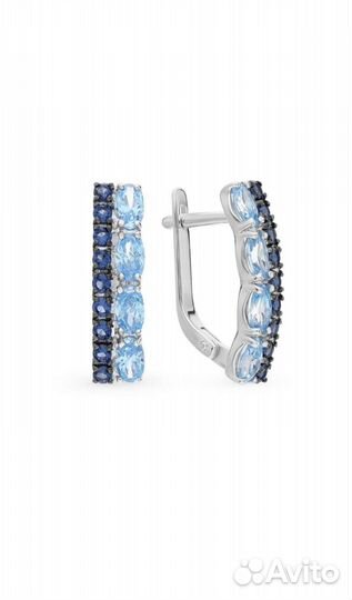 Серьги серебро