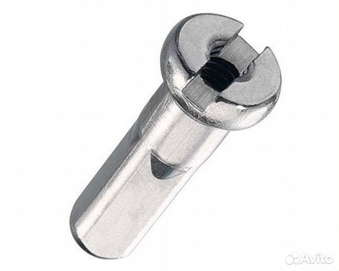 Cтальной ниппель 14G хромированный