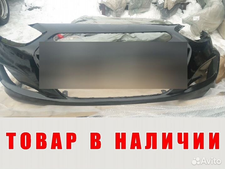 Новый Бампер Hyundai Solaris цвет Черный MZH
