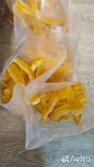 Цукаты-дольки корочки апельсина