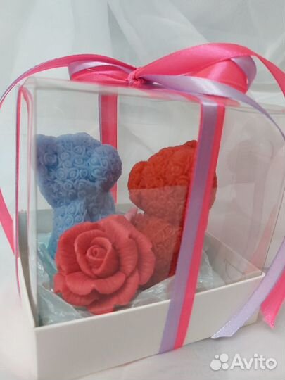 Мишки из роз.