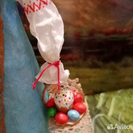 Ватная куколка пасхальная