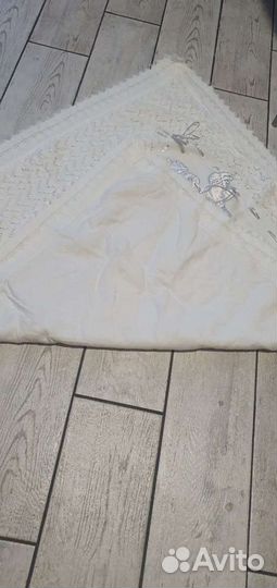 Плед детский вязаный с лёгким утеплением