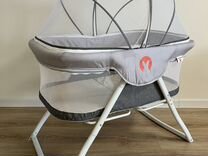 Складная кровать колыбель babyhit carrycot light grey