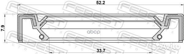 Сальник привода 95IBS35520808C Febest