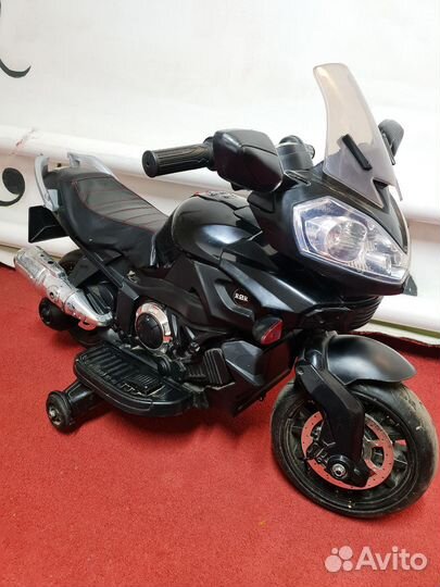 Детский электромотоцикл Е222кх (черный)