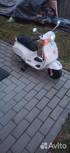 Электро мотоцикл детский Vespa