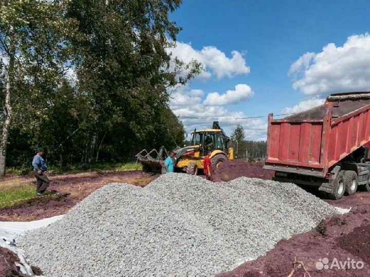 Щебень гранитный оптом от 3кубов