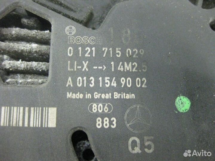 Генератор Mercedes-Benz C-Class 2.2 2008