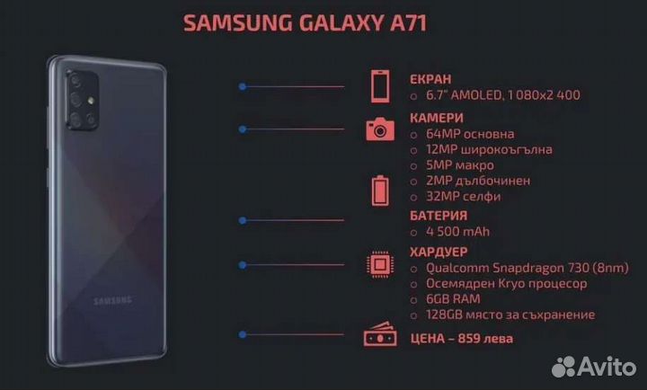 Samsung galaxy a71. 6 / 128gb