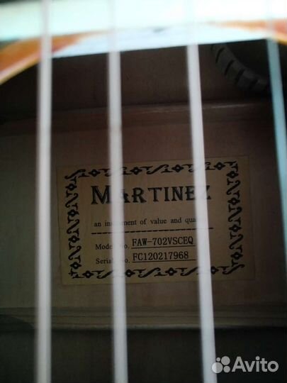 Электроакустическая гитара Martinez