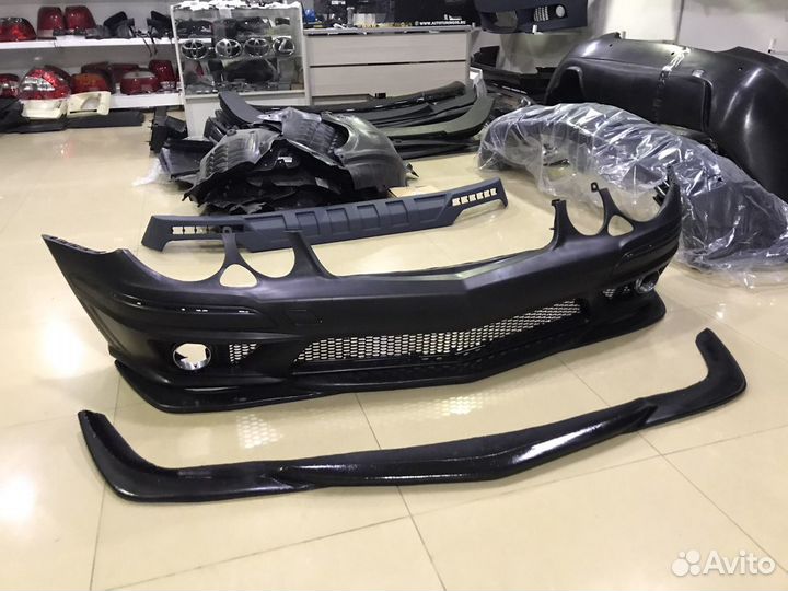 Губа под бампер е211-63 Амг Мерседес