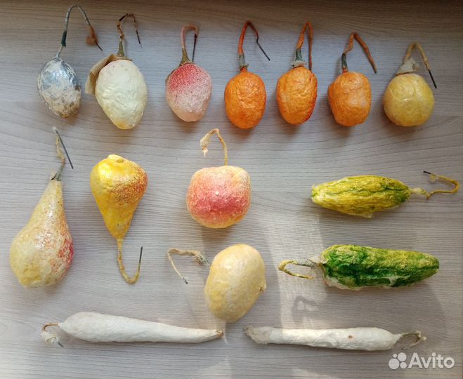 Ватные ёлочные игрушки СССР, сарат.артель «Игрушка