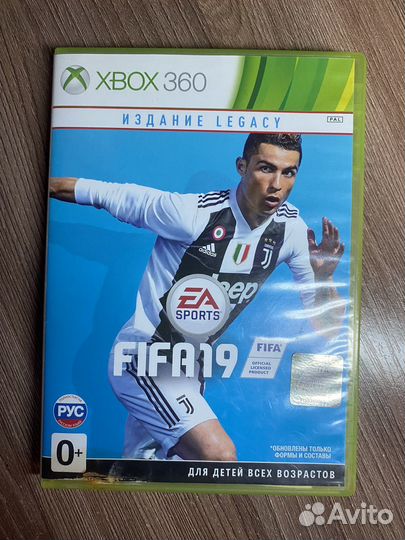 Диск fifa 19 на xbox 360