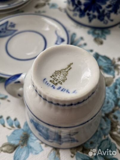 Сервиз чайный гжель