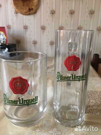 Бокалы, кружки пивные