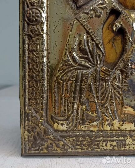 Старинная икона Николай Чудотворец