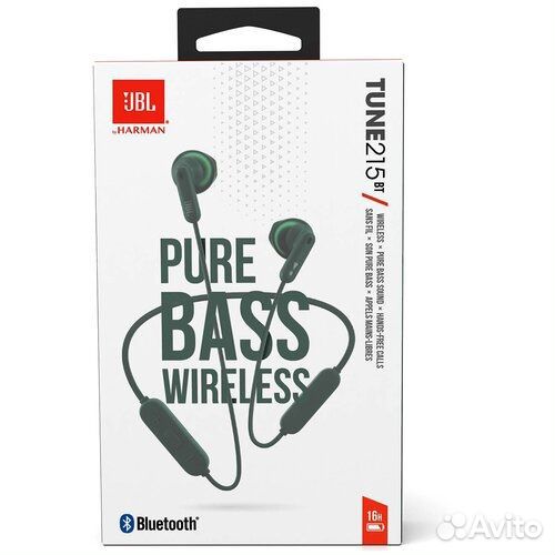 Наушники JBL pure bass wireless 215 вт