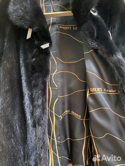 Шуба норковая 46 48 черная