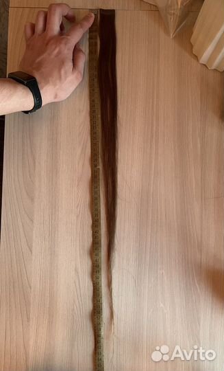 Натуральные волосы на лентах