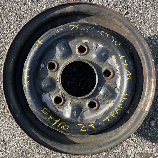 Железный диск Transit LT R14 5x160