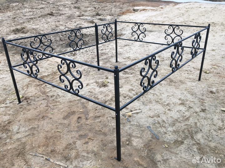 Оградки ритуальные на кладбище, могилу в наличии