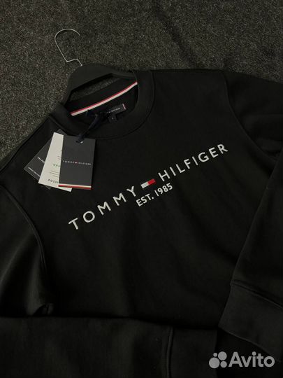 Свитшот Tommy Hilfiger 1985 черный мужской