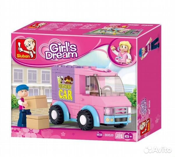 Конструктор Sluban Розовая мечта, 102 детали