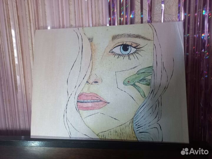 Картина интерьерная, Девушка, Фантазия, Мечта