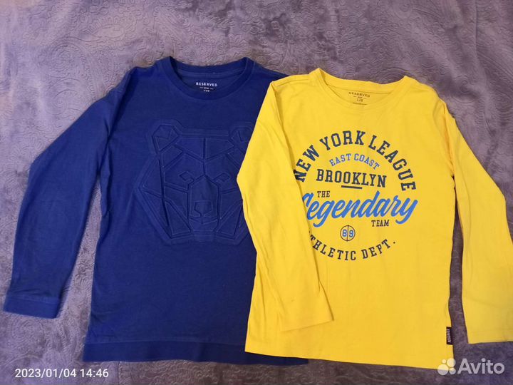 Толстовки для мальчика 128р reserved