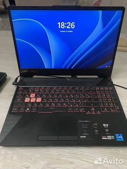 Asus TUF gaming f15 fx506HCB игровой ноутбук