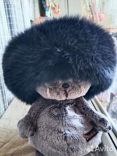 Меховая шапка из мутона и песца