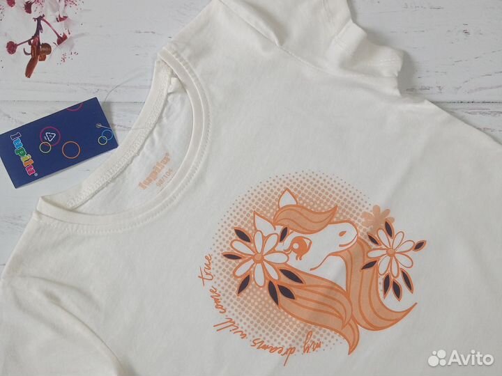 Футболка для девочки на рост 98 см