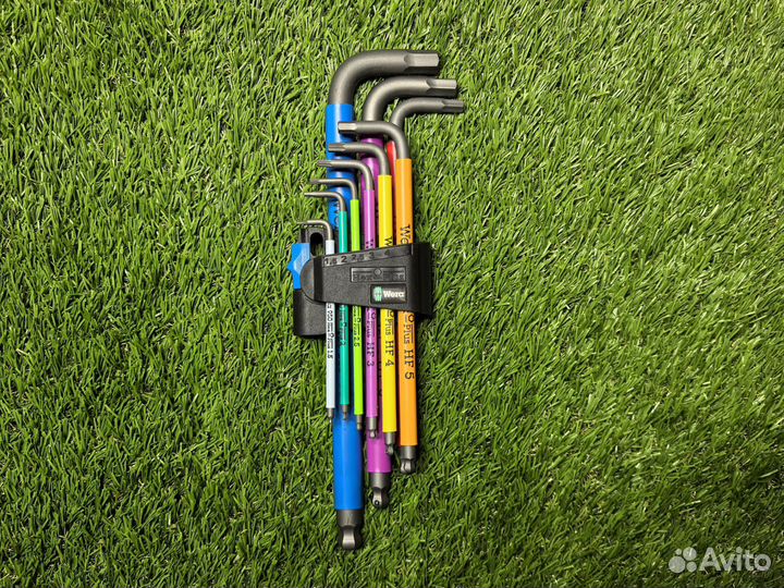 Набор Г-обр ключей метр. wera 950 spkl/9 WE-022210