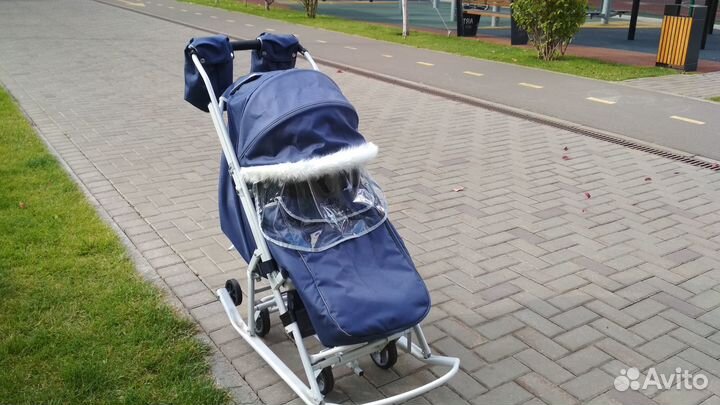 Детские санки коляска nika pikate