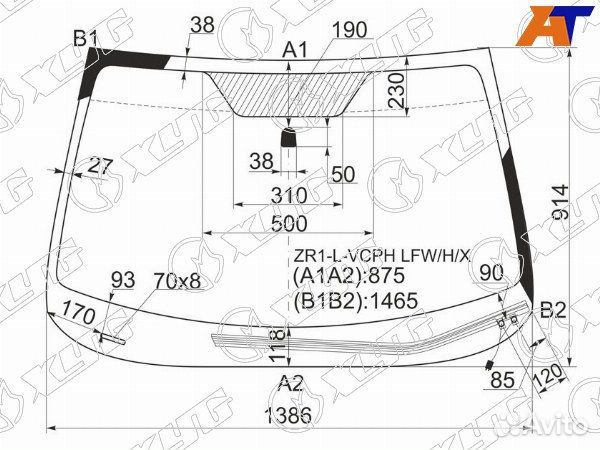 Стекло лобовое subaru impreza