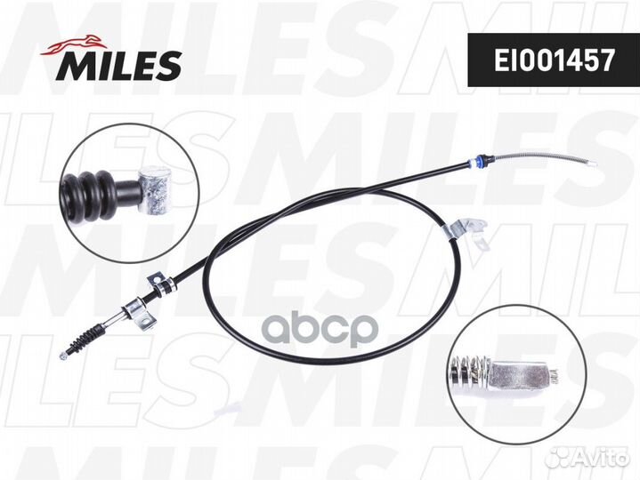 Трос ручного тормоза toyota corolla 02-07 1698мм