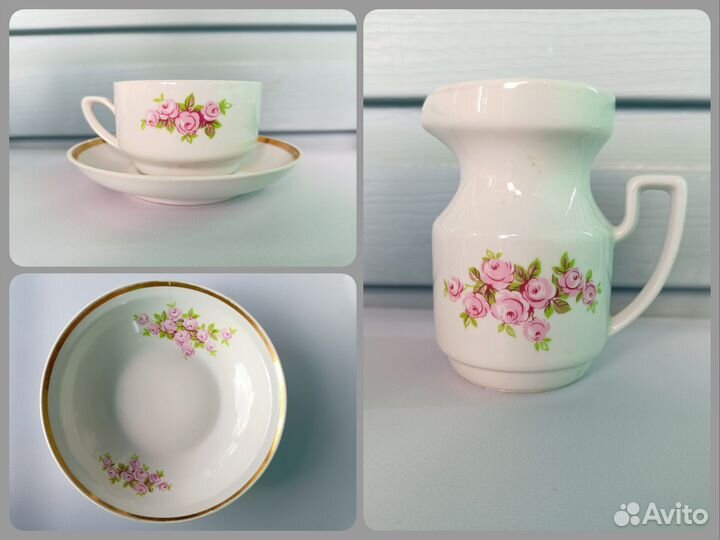 Чайный сервиз СССР Рига на 8 персон