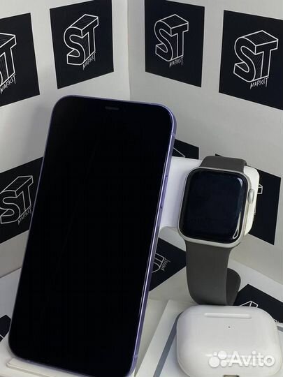 Беспроводная Зарядка 3 в 1