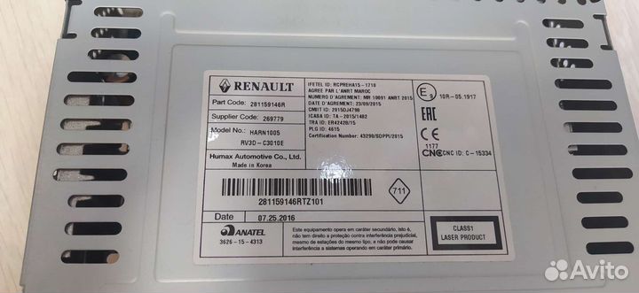 Магнитола на renault duster