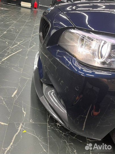 Губа стиль M-Performance под карбон BMW 5 F10 ф10