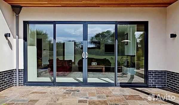 Раздвижные алюминиевые двери