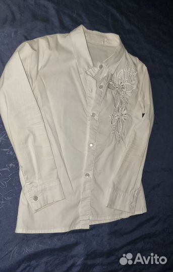 Рубашка белая школьная для девочки