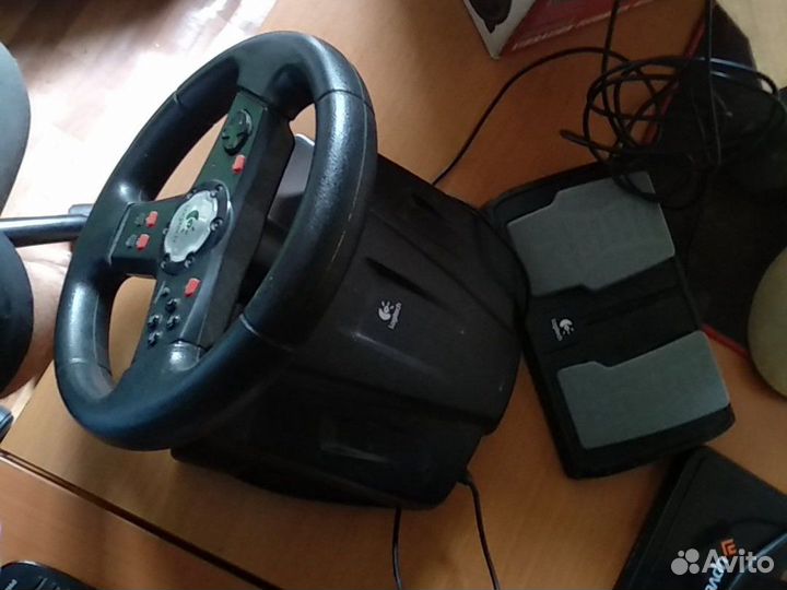 Игровой руль logitech formula vibration feedback w